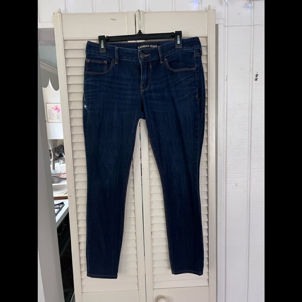 Express jean low rise  leggings